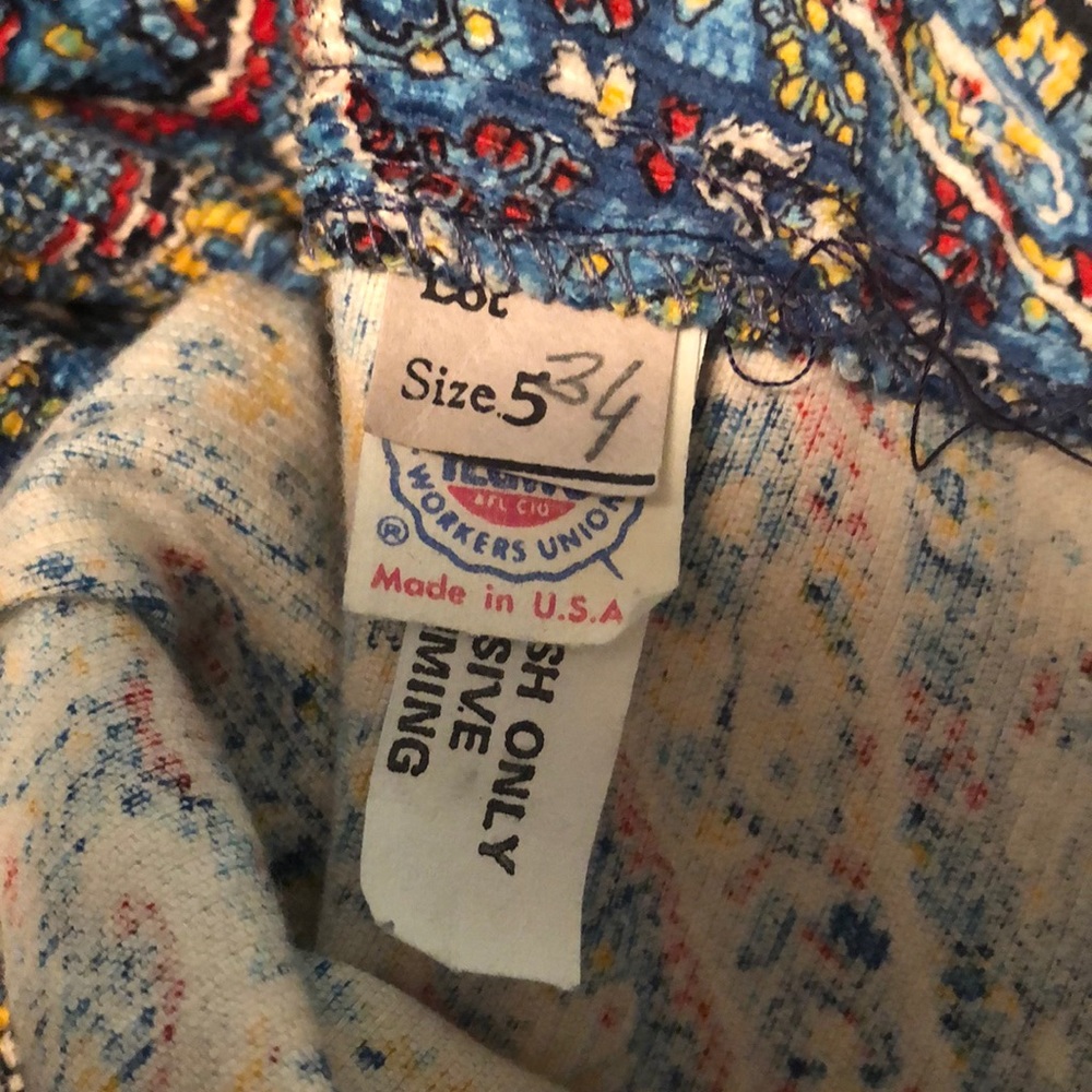 Vintage 1970’s paisley dress, xs fit - Picture 5 of 12